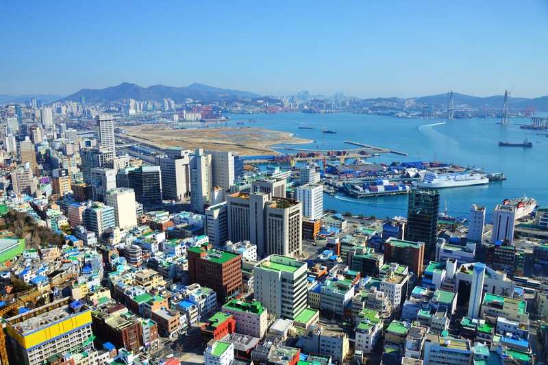 Busan is the busiest port in Korea.